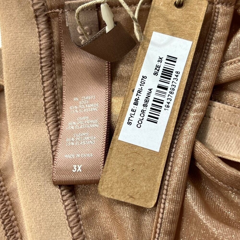 SKIMS Glissenette Triangle Bralette Sienna 3X - Picture 8 of 10